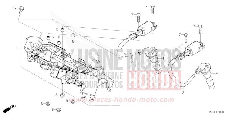 IGNITION COIL for Hornet 500 PEARL HIMALAYAS WHITE (NHA87) from 2024